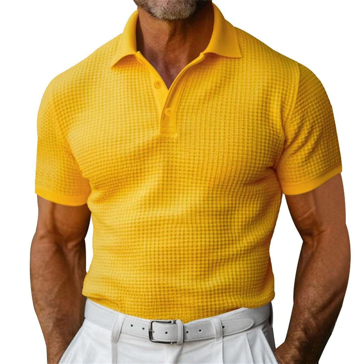 Polo Shirt - Slim Tailored Cut & Breathable Button Placket