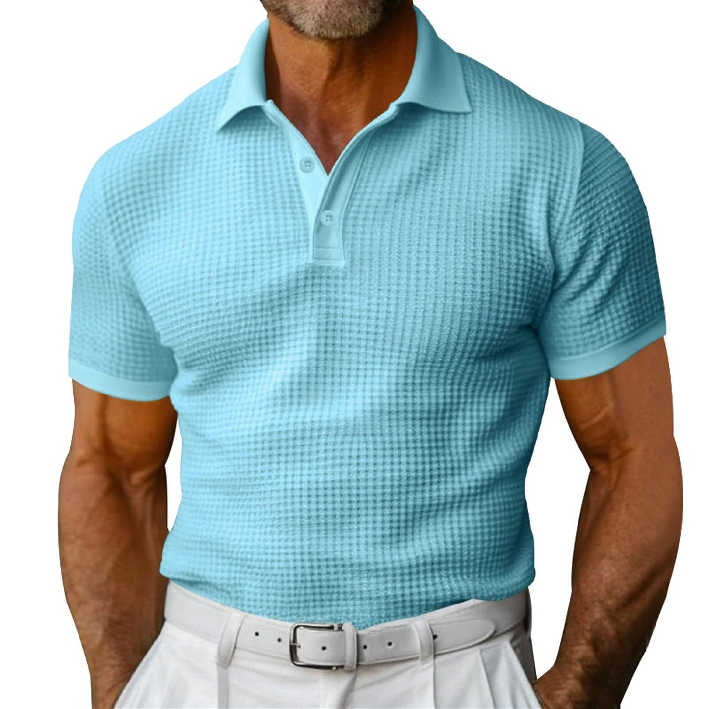 Polo Shirt - Slim Tailored Cut & Breathable Button Placket