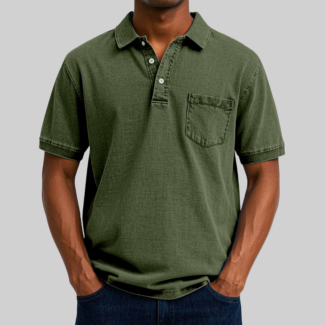 Polo Shirt - Structured Collar, Short Placket & Breathable