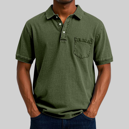 Polo Shirt - Structured Collar, Short Placket & Breathable