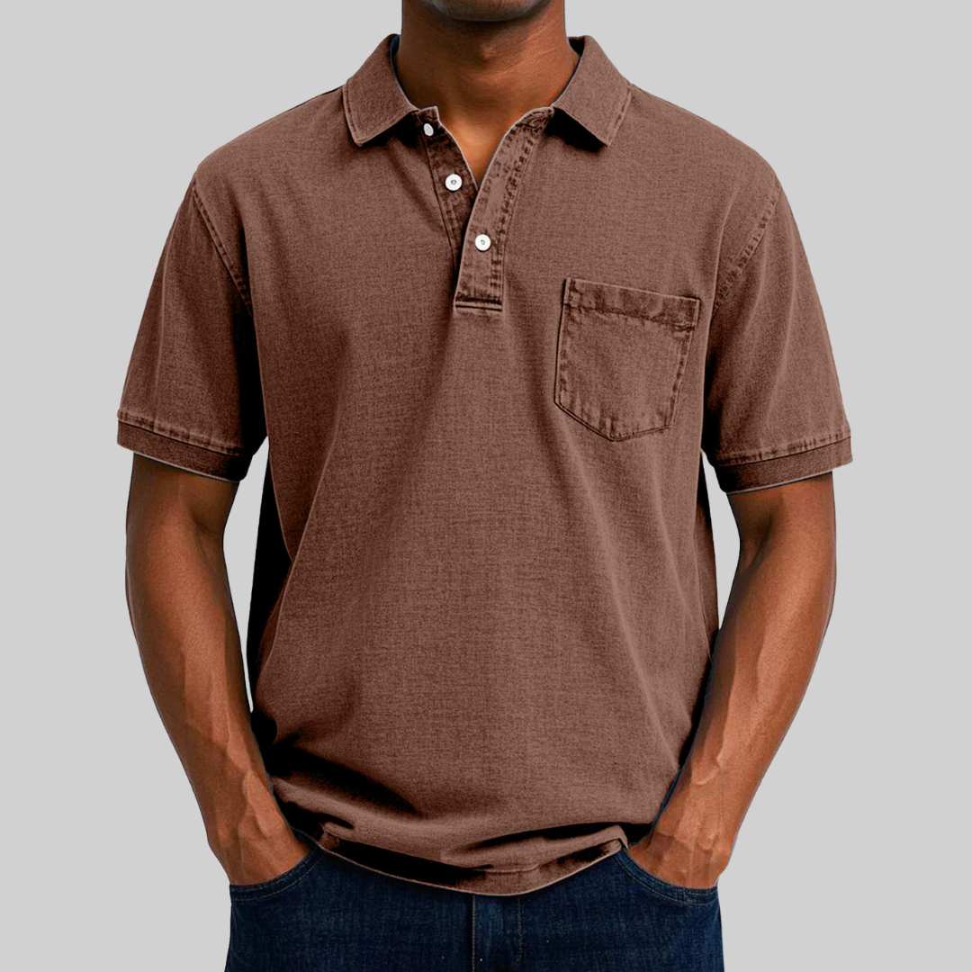 Polo Shirt - Structured Collar, Short Placket & Breathable