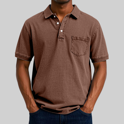 Polo Shirt - Structured Collar, Short Placket & Breathable