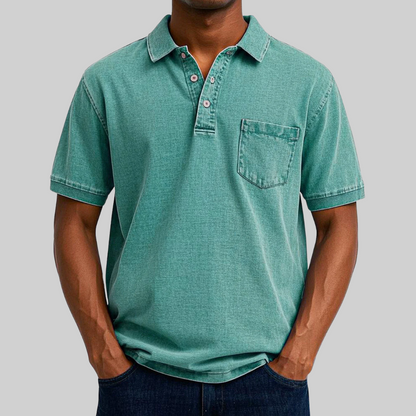Polo Shirt - Structured Collar, Short Placket & Breathable