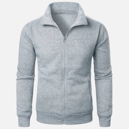 Polyester Blend Cardigan – Clean Shape & Smooth Layering