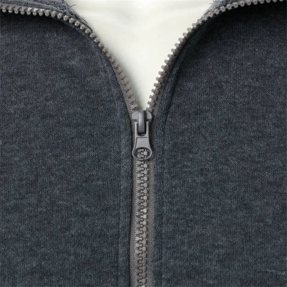 Polyester Blend Cardigan – Clean Shape & Smooth Layering