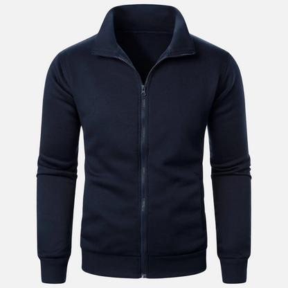 Polyester Blend Cardigan – Clean Shape & Smooth Layering