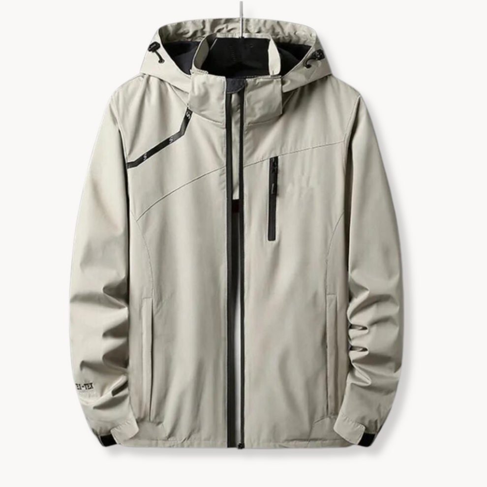 Polyester Blend Jacket - Attached Hood And Adjustable Hem – British ...