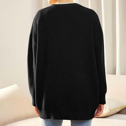 Polyester Blend Vest - V Neck Button Front & Easy Layering