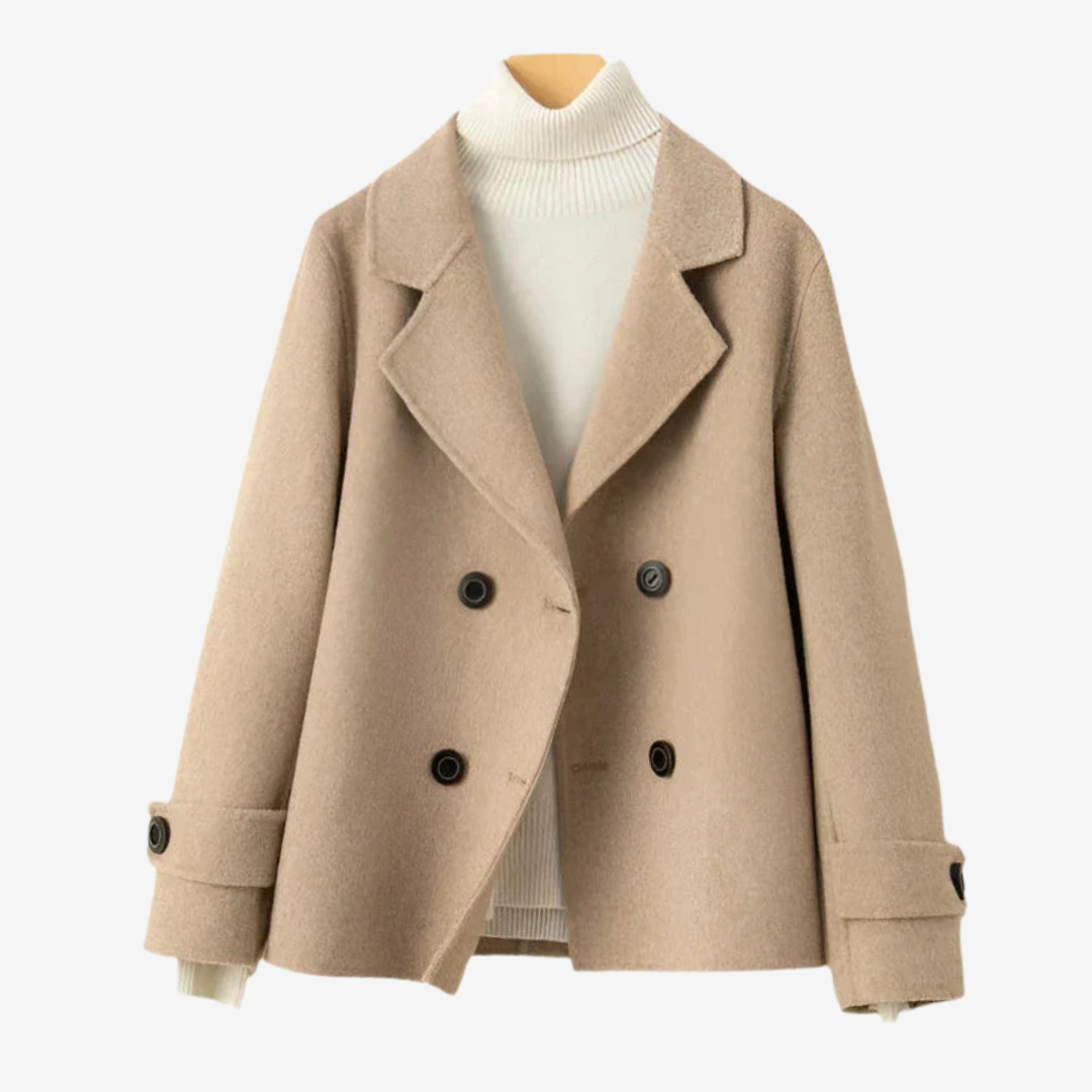 Poppy – Minimalist Double-Breasted Coat