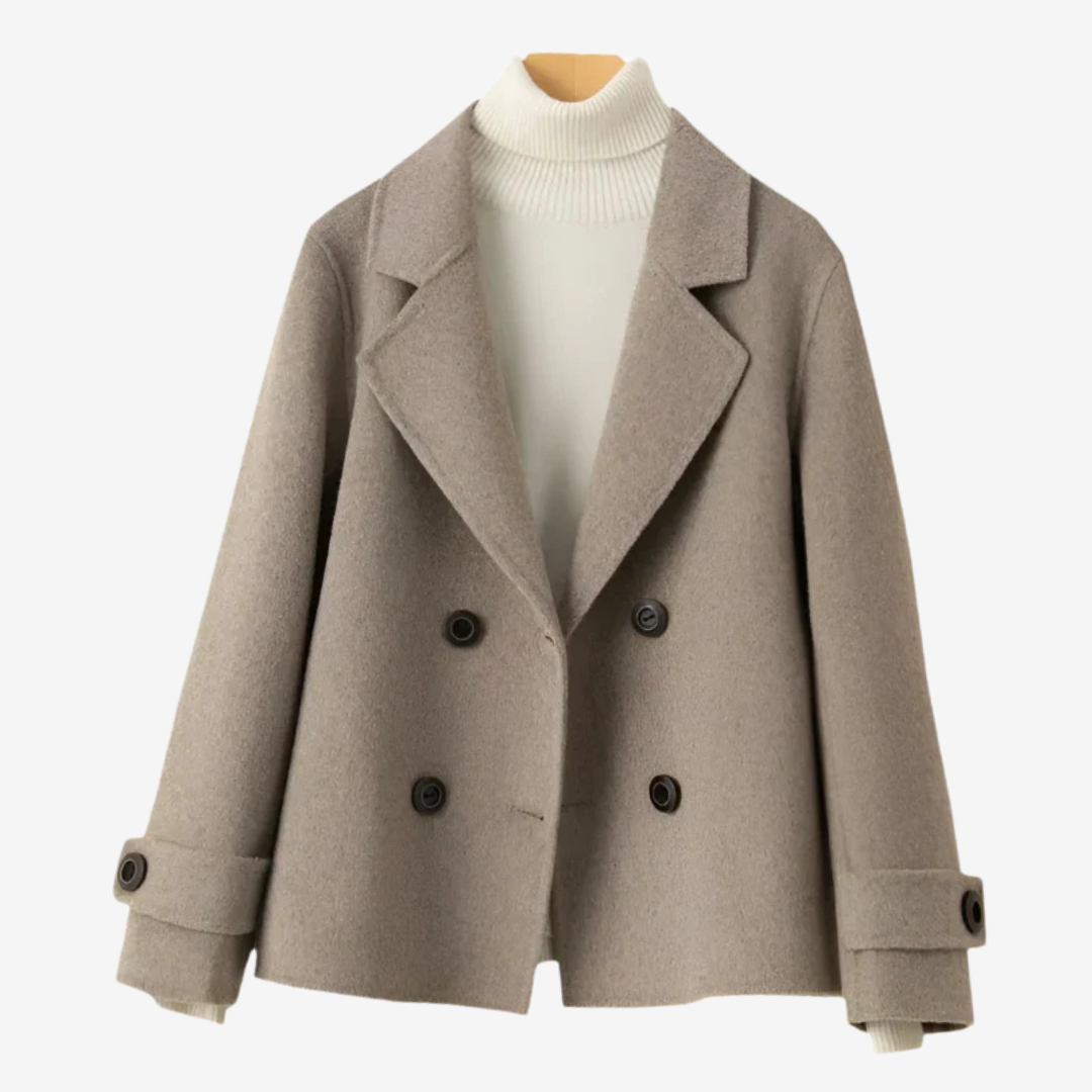 Poppy – Minimalist Double-Breasted Coat