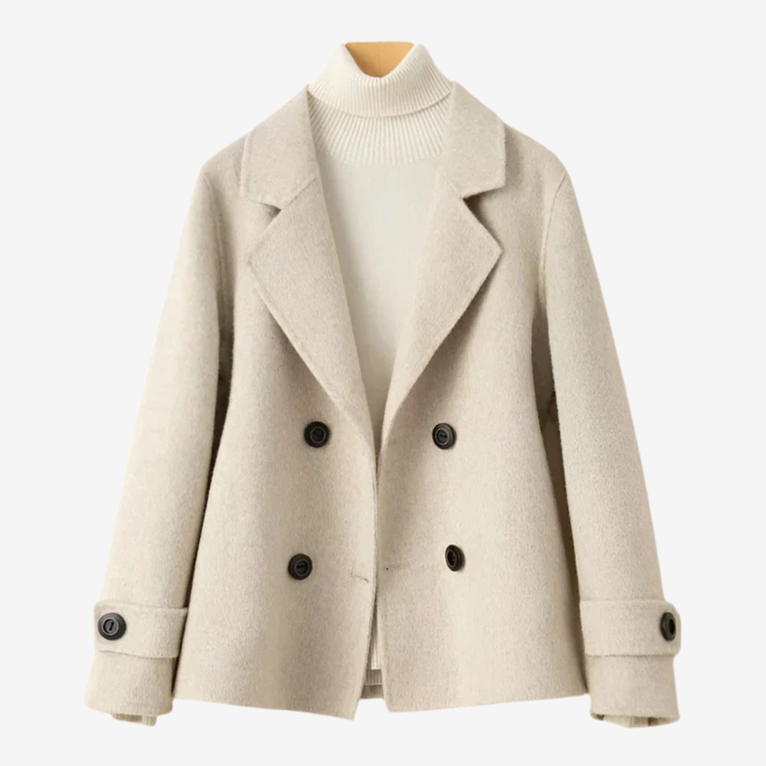 Poppy – Minimalist Double-Breasted Coat