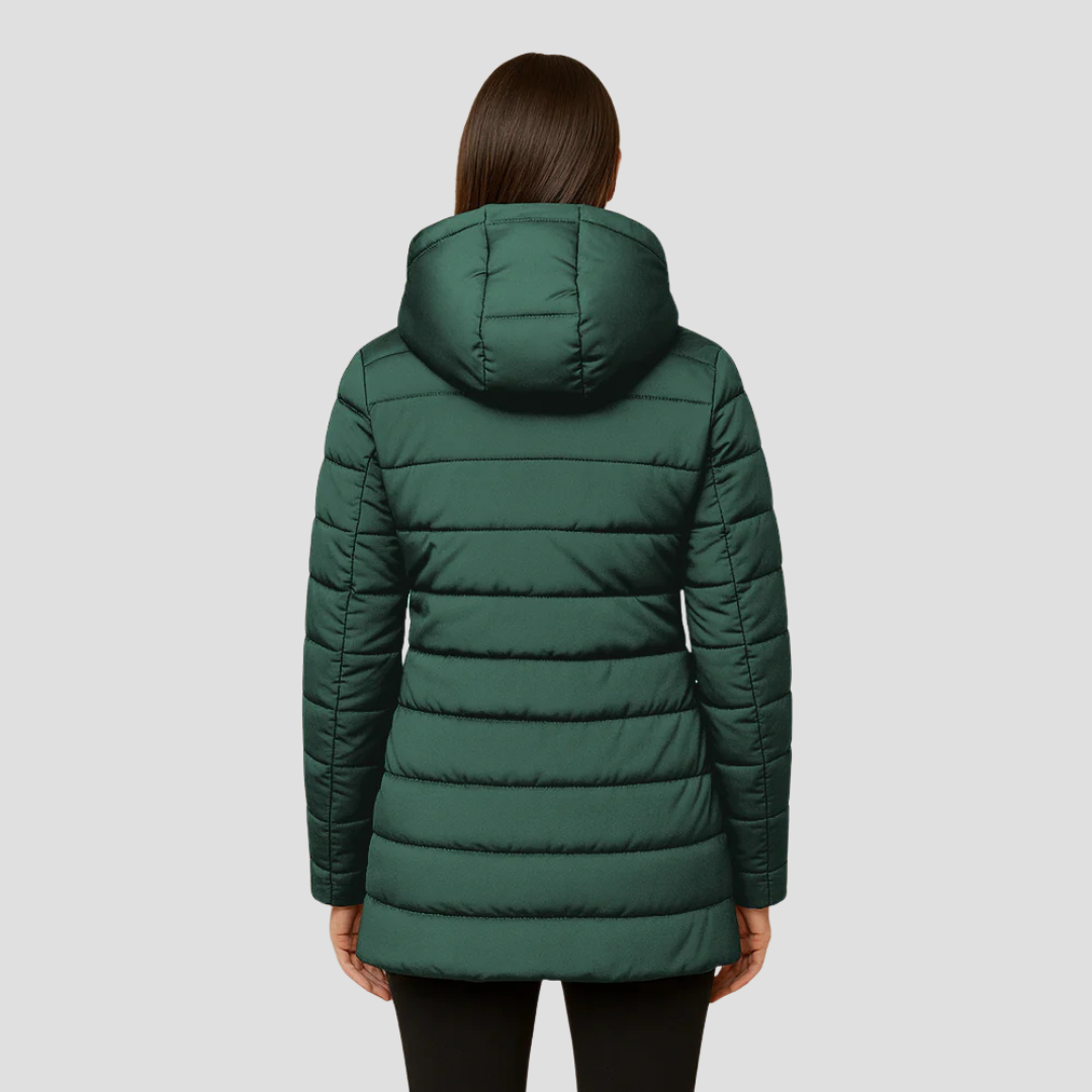 Women’s Faux Fur Hooded Quilted Puffer Coat
