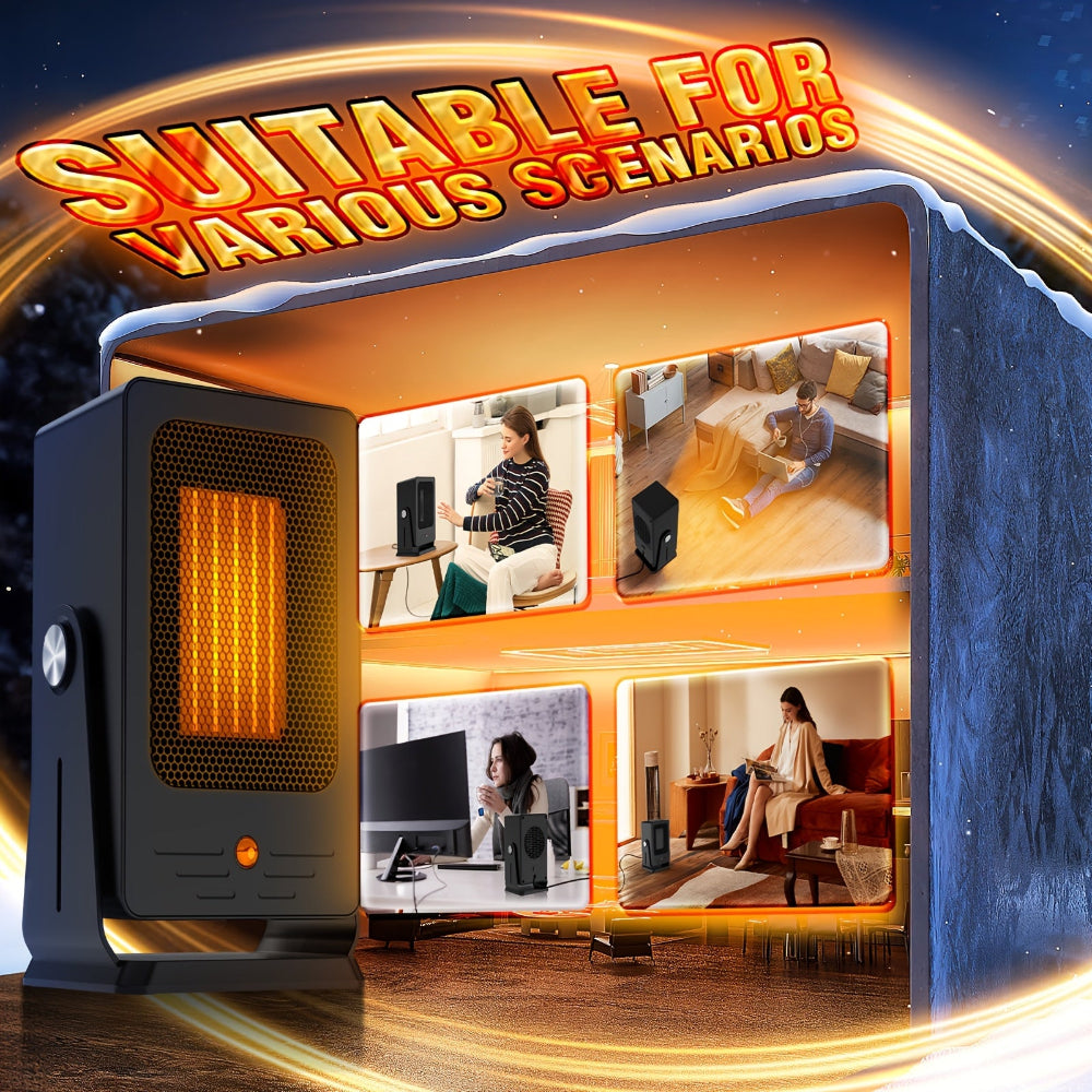 ThermoLite | Portable Space Heater with Adjustable Thermostat Control