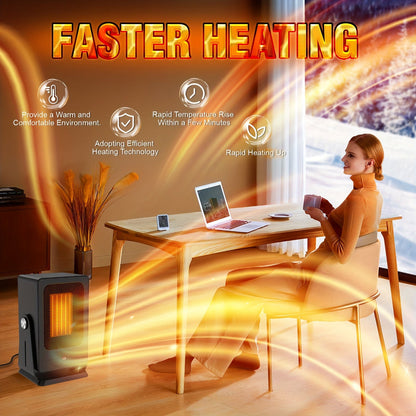 ThermoLite | Portable Space Heater with Adjustable Thermostat Control