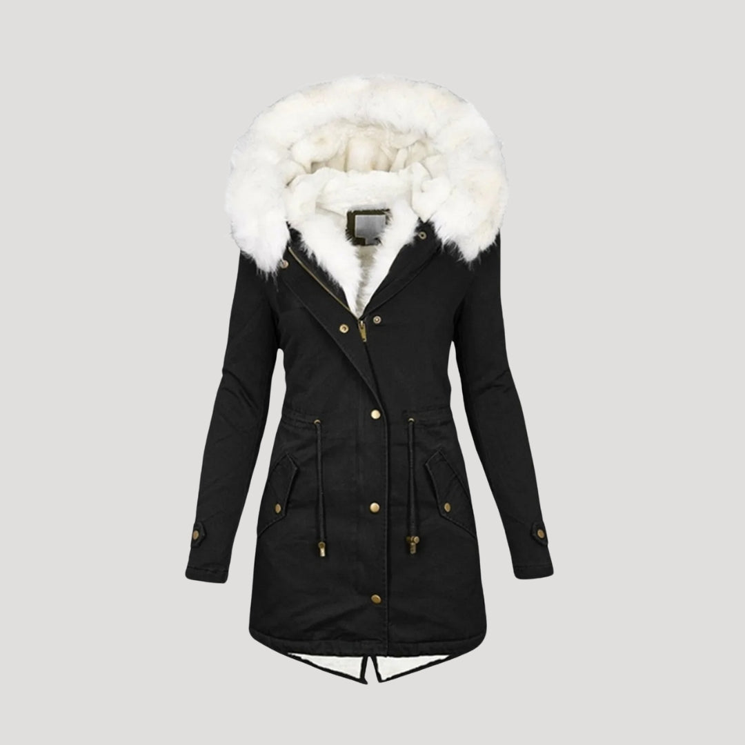 Premium Fur-Lined Parka Coat for Women