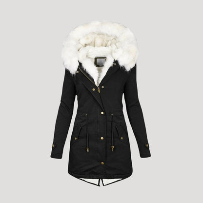 Premium Fur-Lined Parka Coat for Women
