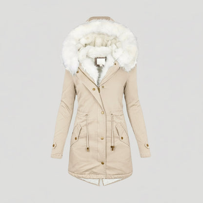 Premium Fur-Lined Parka Coat for Women