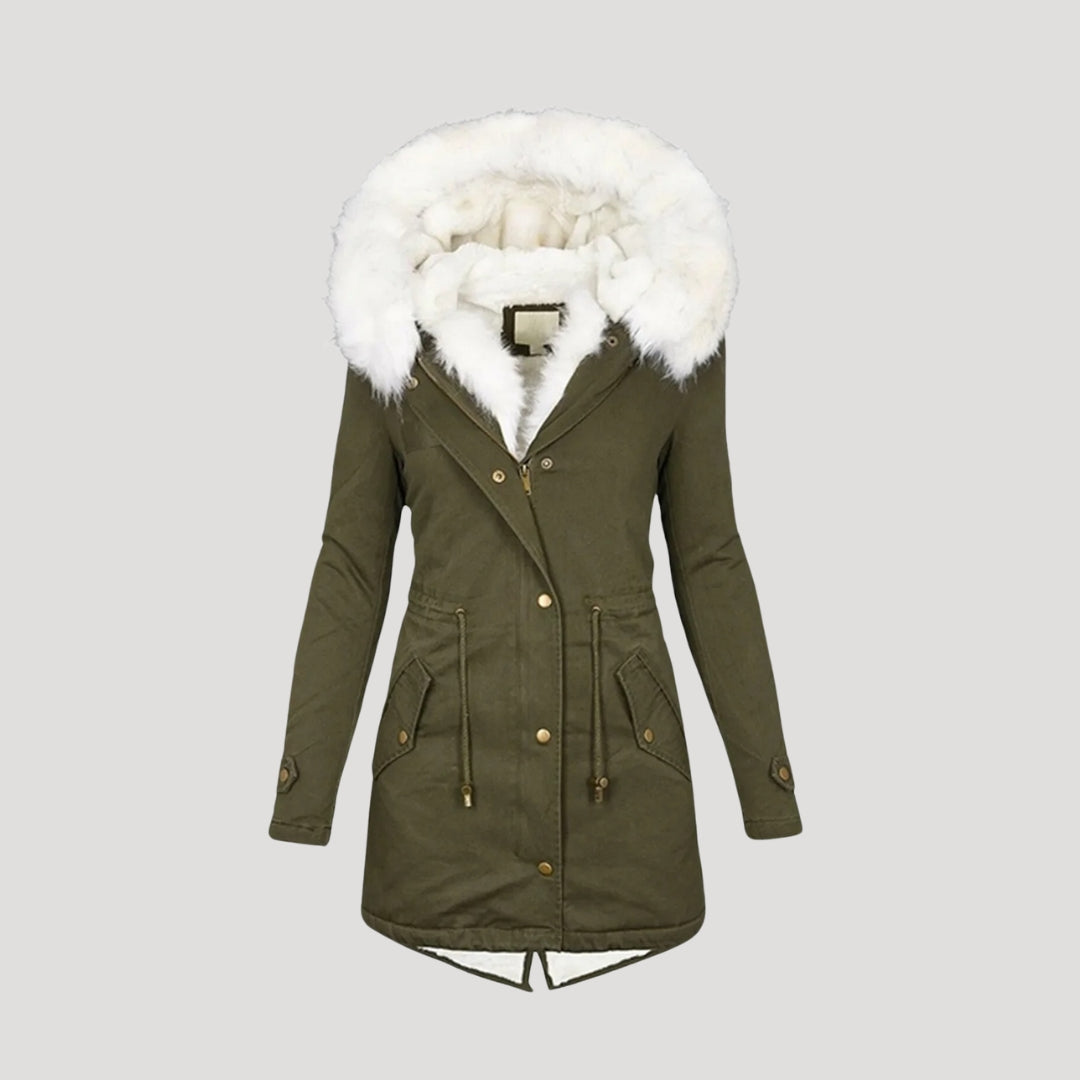 Premium Fur-Lined Parka Coat for Women