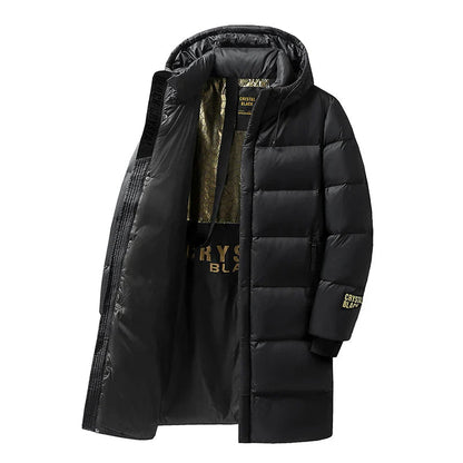 Ciaran - Insulated Long Down Winter Coat Black