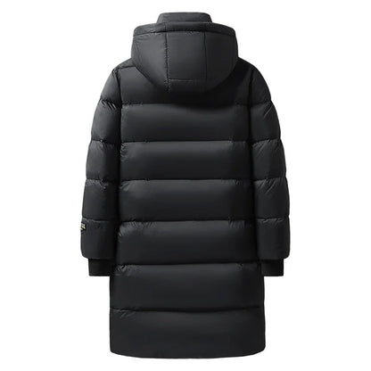 Ciaran - Insulated Long Down Winter Coat Black