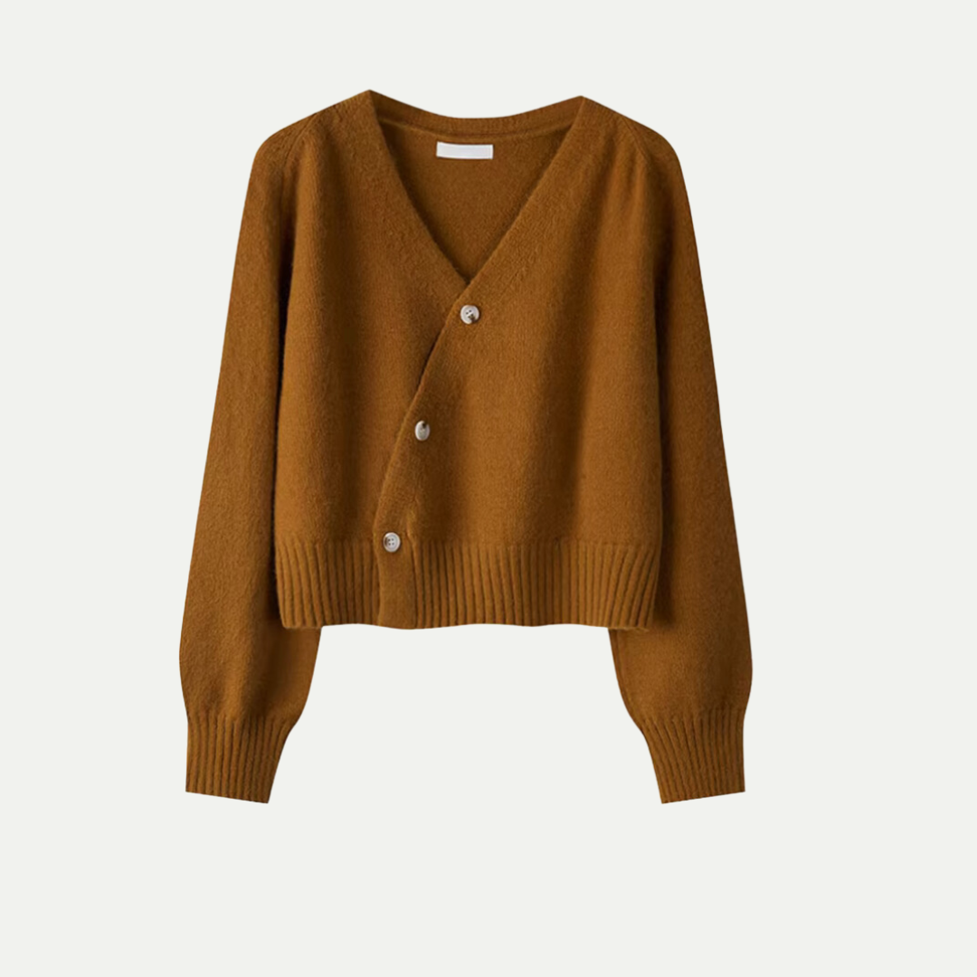 Women’s Soft Knit Cropped Button Cardigan