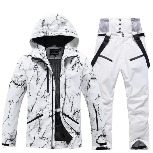 Warm Insulated Snow Ski Jacket and Pants Set - BritishElegance