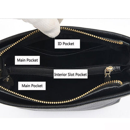 Small shoulder bag for women with wide guitar strap