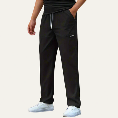 Men’s Loose Fit Casual Drawstring Athletic Trousers