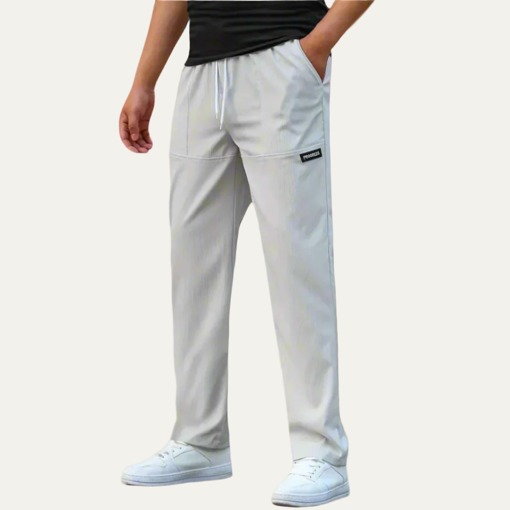 Men’s Loose Fit Casual Drawstring Athletic Trousers