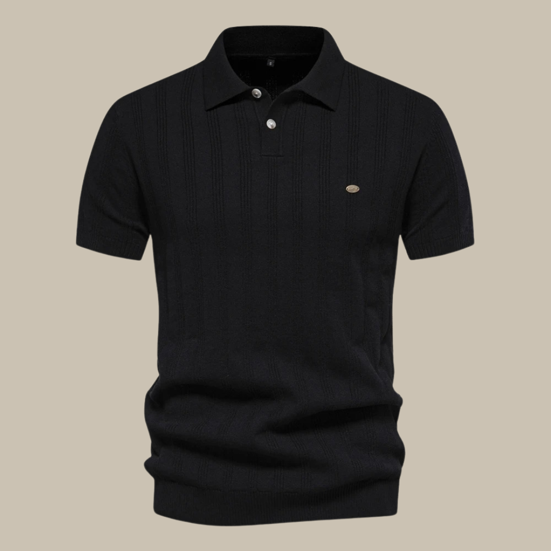 Classic Mens Merino Wool Polo Shirt - BritishElegance