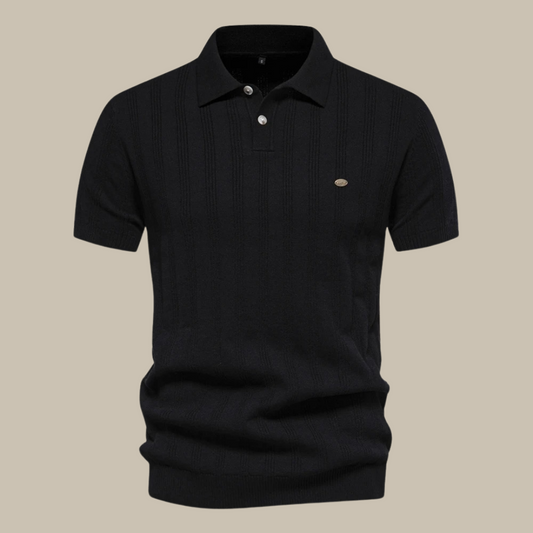 Classic Mens Merino Wool Polo Shirt - BritishElegance