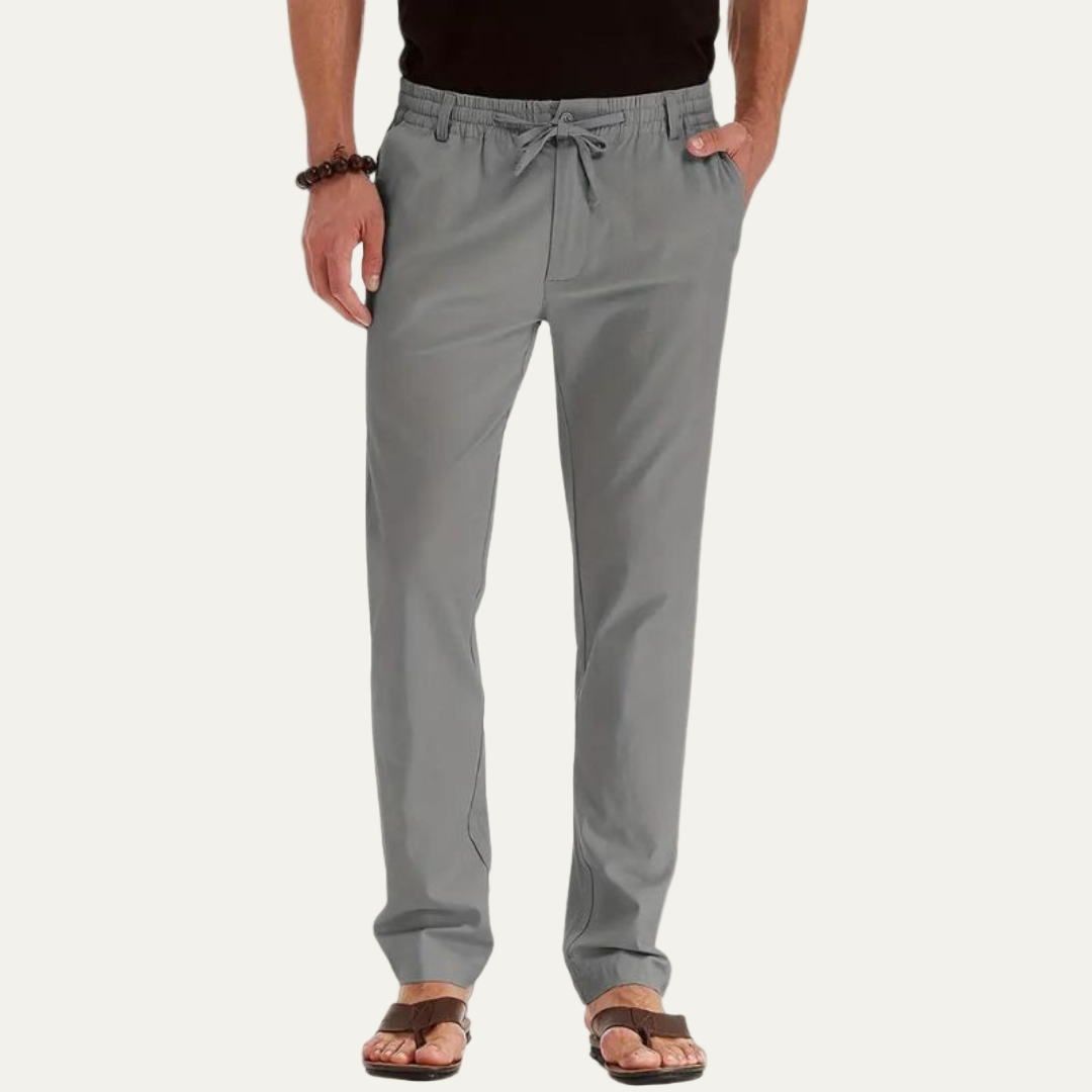 Men’s Relaxed Fit Casual Drawstring Trousers