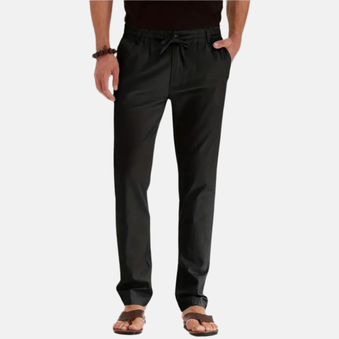 Men’s Relaxed Fit Casual Drawstring Trousers