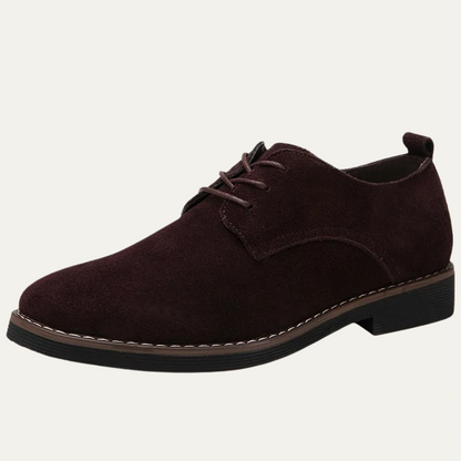 Men’s Suede Contrast Stitch Derby Shoes