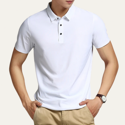 Men’s Performance Polo Shirt with Three Button Placket