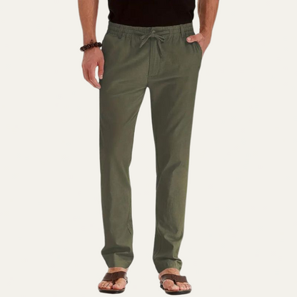 Men’s Relaxed Fit Casual Drawstring Trousers