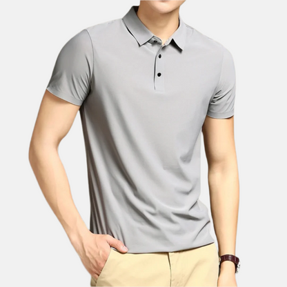 Men’s Performance Polo Shirt with Three Button Placket