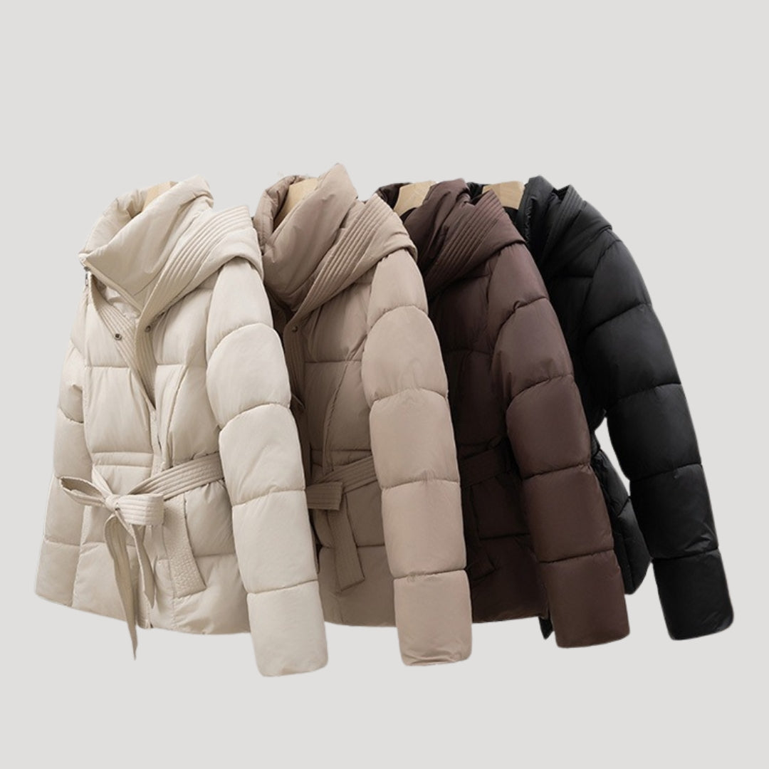 Women’s Hooded Cropped Quilted Puffer Jacket