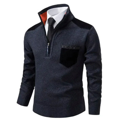Cevori Half Zip Turtleneck Winter Jumper