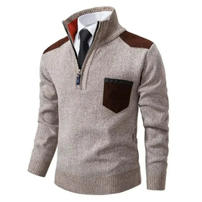 Cevori Half Zip Turtleneck Winter Jumper