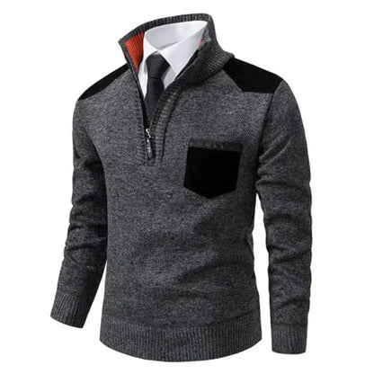 Cevori Half Zip Turtleneck Winter Jumper