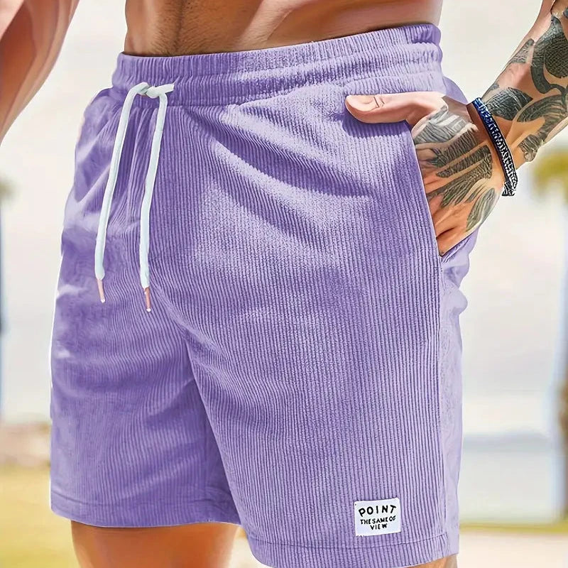Zachary | Men’s Corduroy Shorts – Lightweight Stretch & Timeless Style