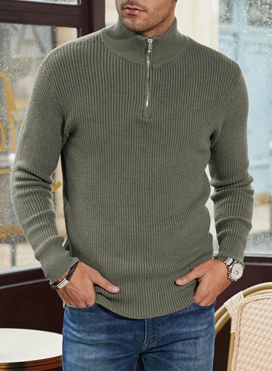 Quarter Zip Pullover – Shaped Collar & Easy Movement