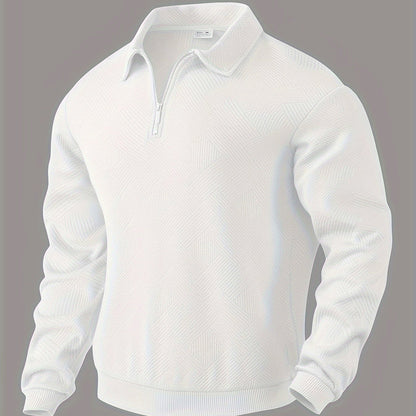 Cevori Collared Quarter Zip Sweatshirt