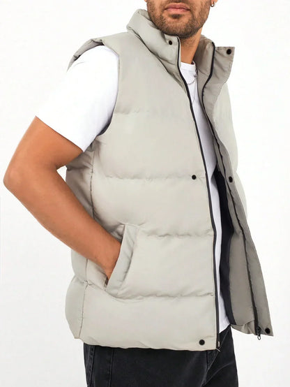 Quilted Gilet - Zipper Front & Breathable Torso Warmth