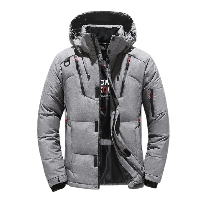 Quilted Hooded Puffer Jacket for Men