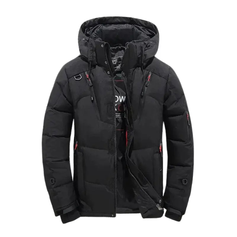 Quilted Hooded Puffer Jacket for Men