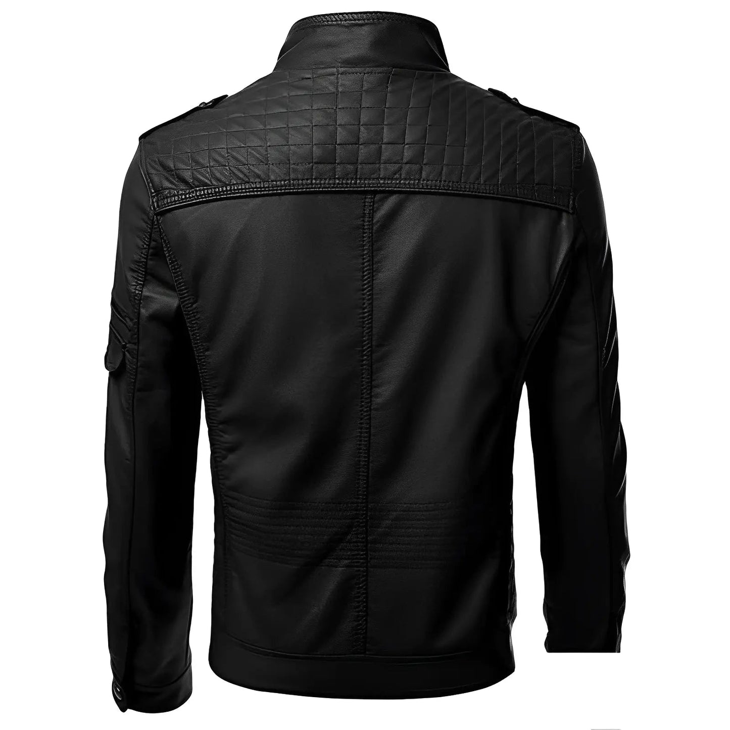 Quilted Zip-Up Jacket for Men