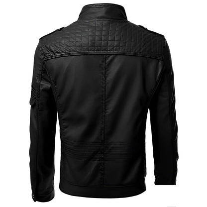 Quilted Zip-Up Jacket for Men