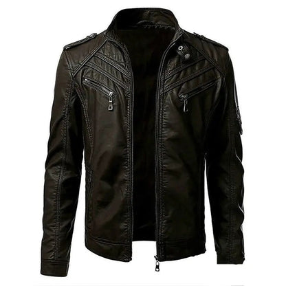 Quilted Zip-Up Jacket for Men